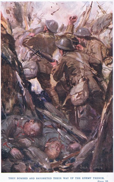 They bombed and bayoneted their way up the enemy trench by Cyrus Cuneo